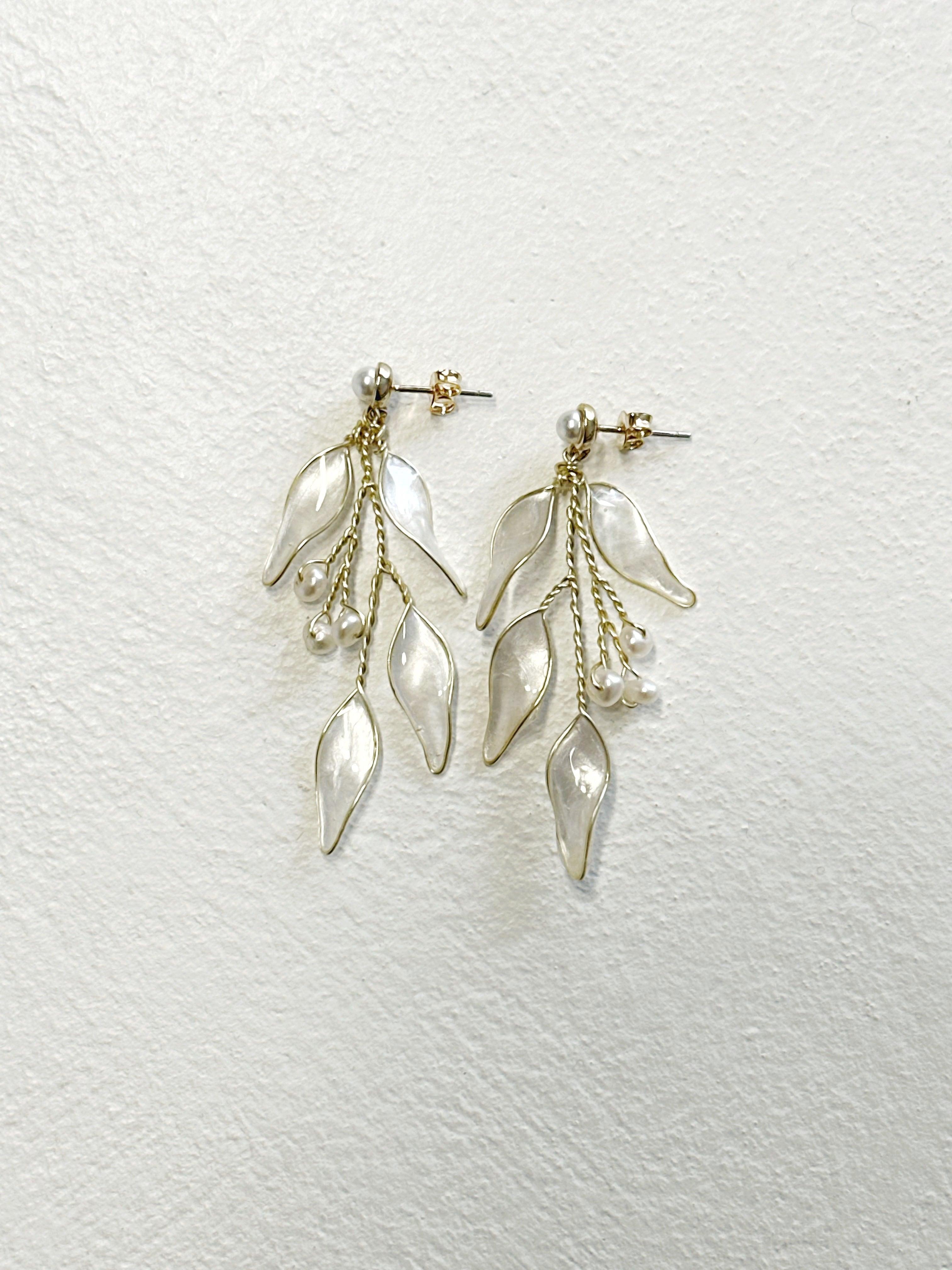 Branch - Boucles d’oreilles pendantes en résine