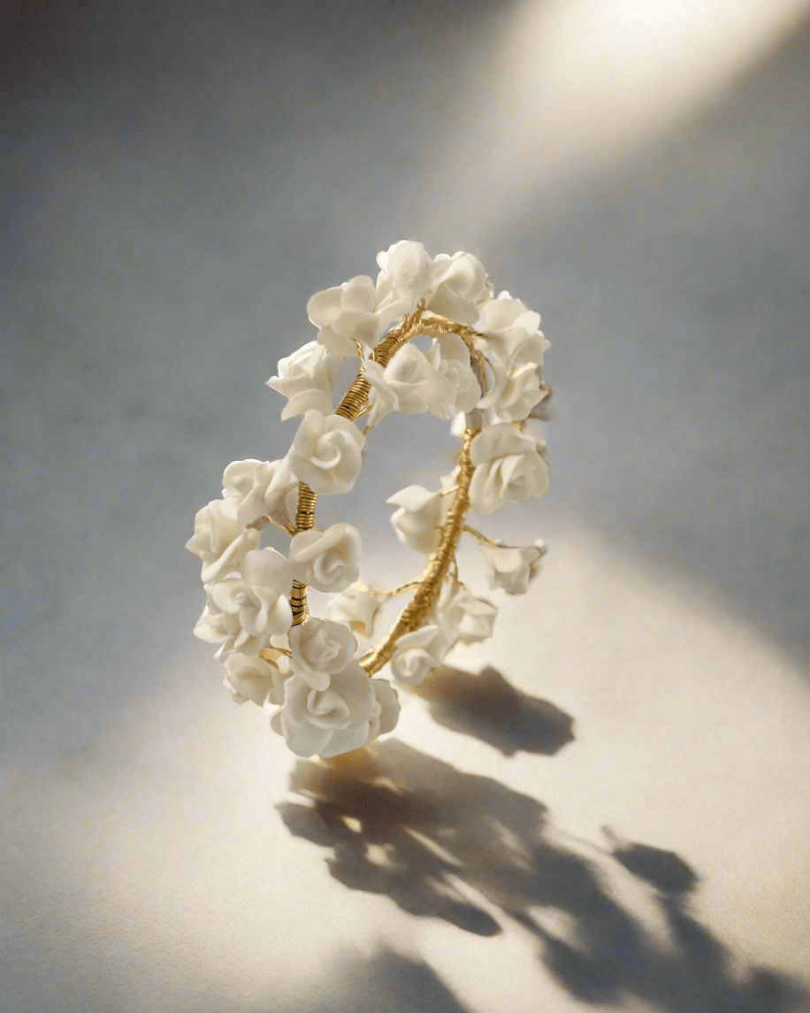 Chloris Bracelet de mariée en céramique