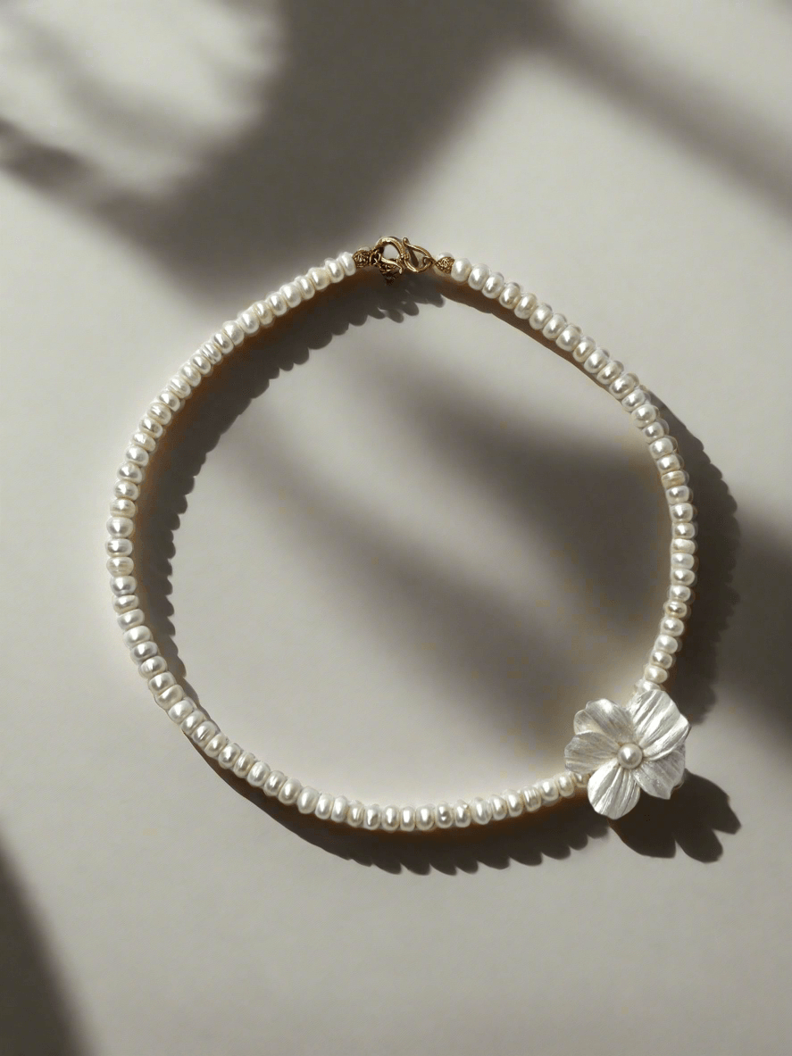 Chloé Coco - Collier de mariée de perles naturelle