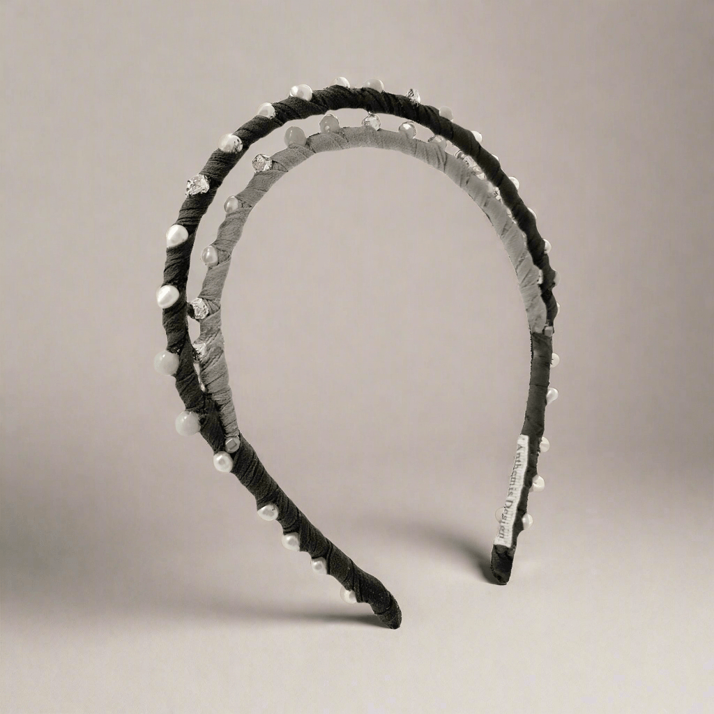 Double Layered Beady Headband