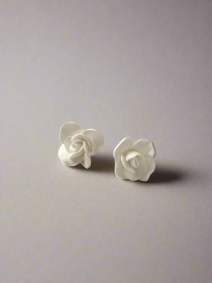 Chloris - Ceramic Stud Earrings