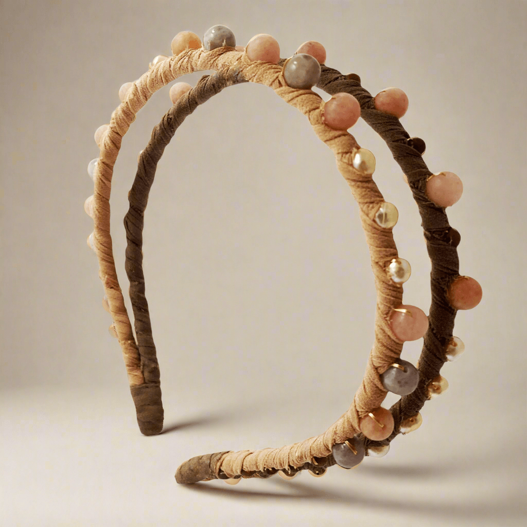 Two Layered Beaded Headband