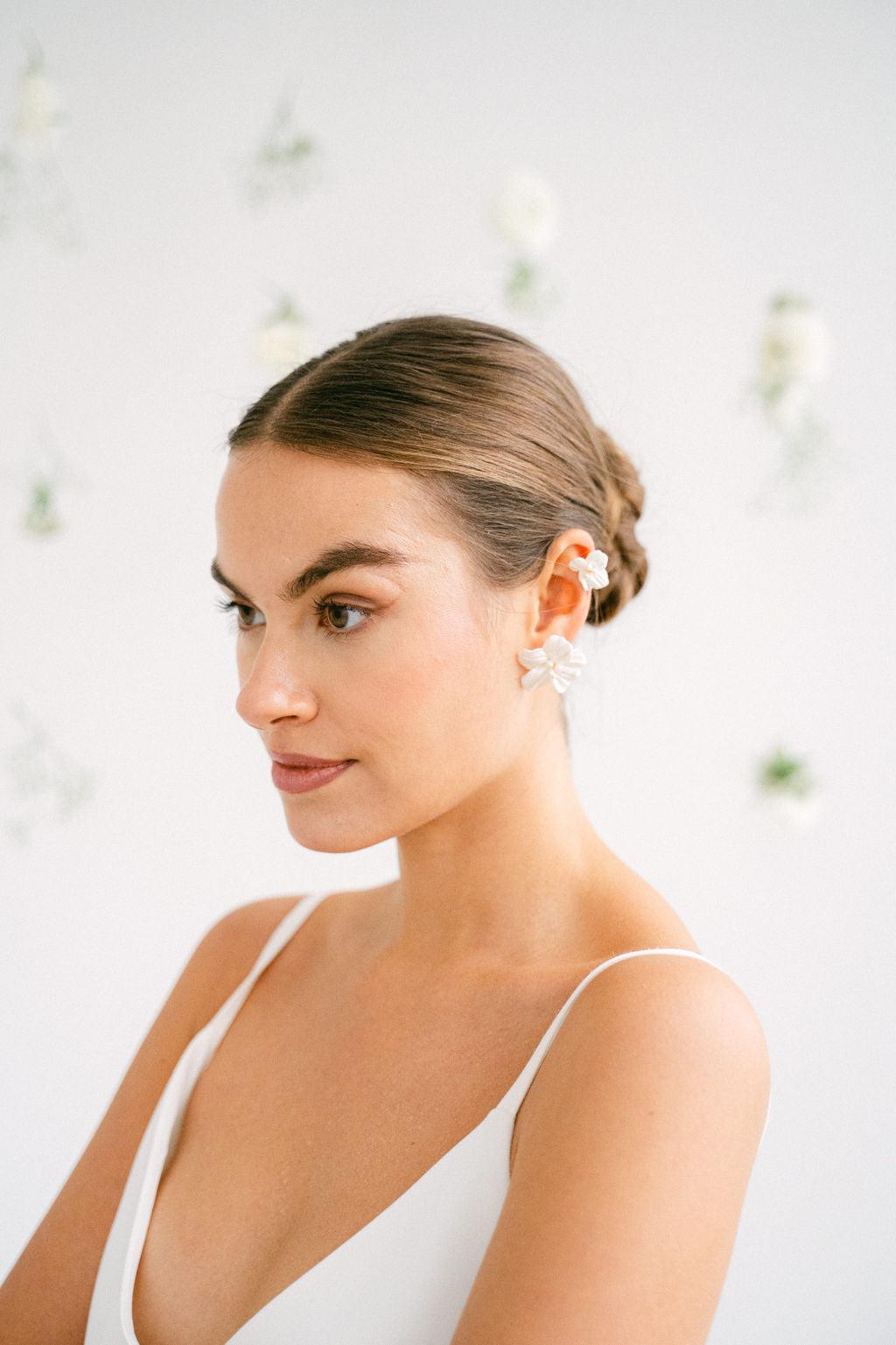 Harmonia puces et Earcuffs Set - Boucles d’oreilles en perles naturelles & Céramique