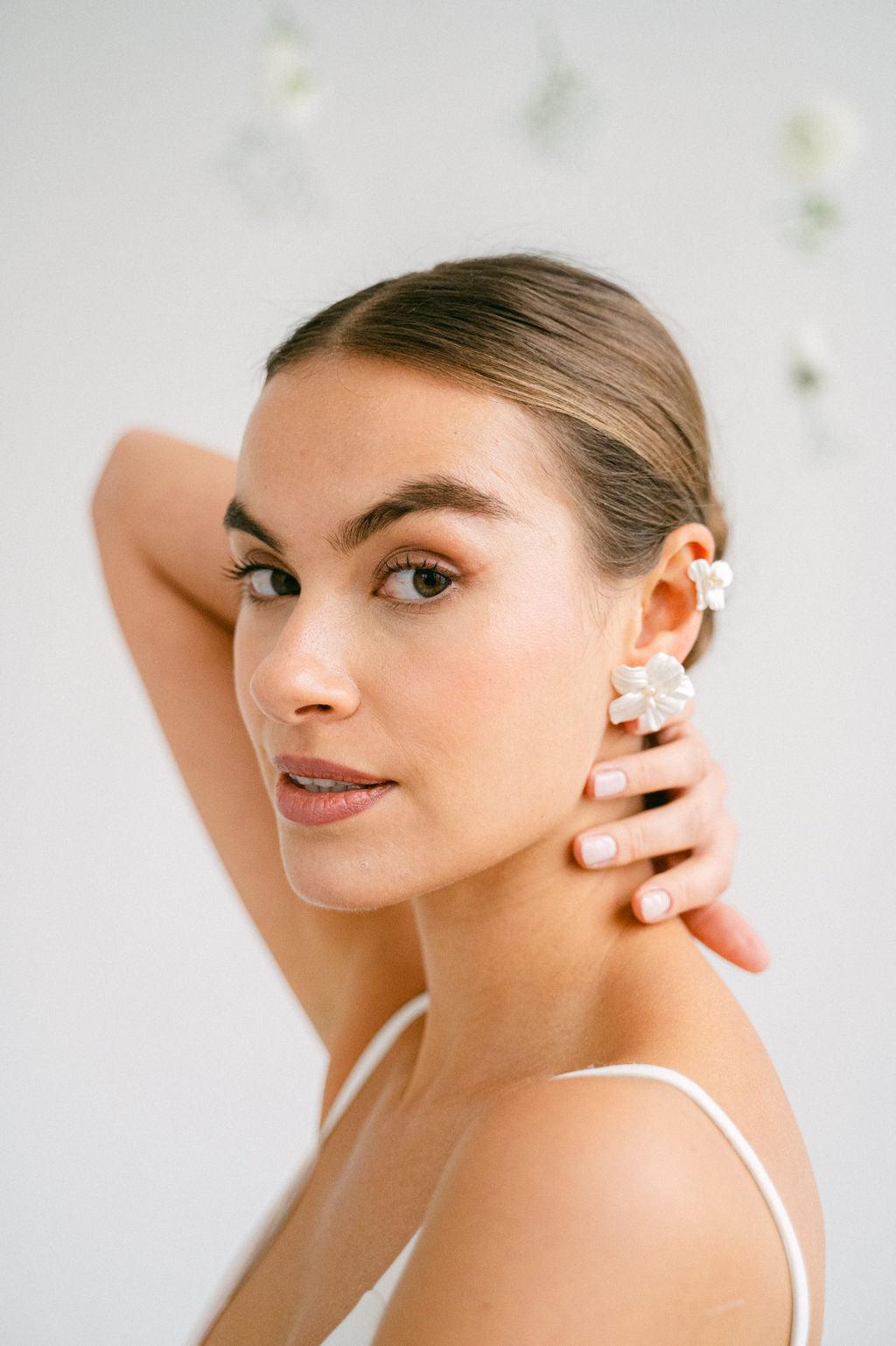 Harmonia puces et Earcuffs Set - Boucles d’oreilles en perles naturelles & Céramique