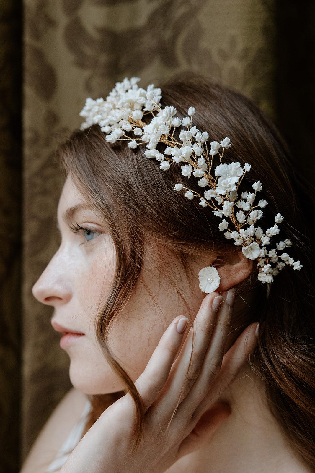 Alcea - Ceramic Stud Earrings