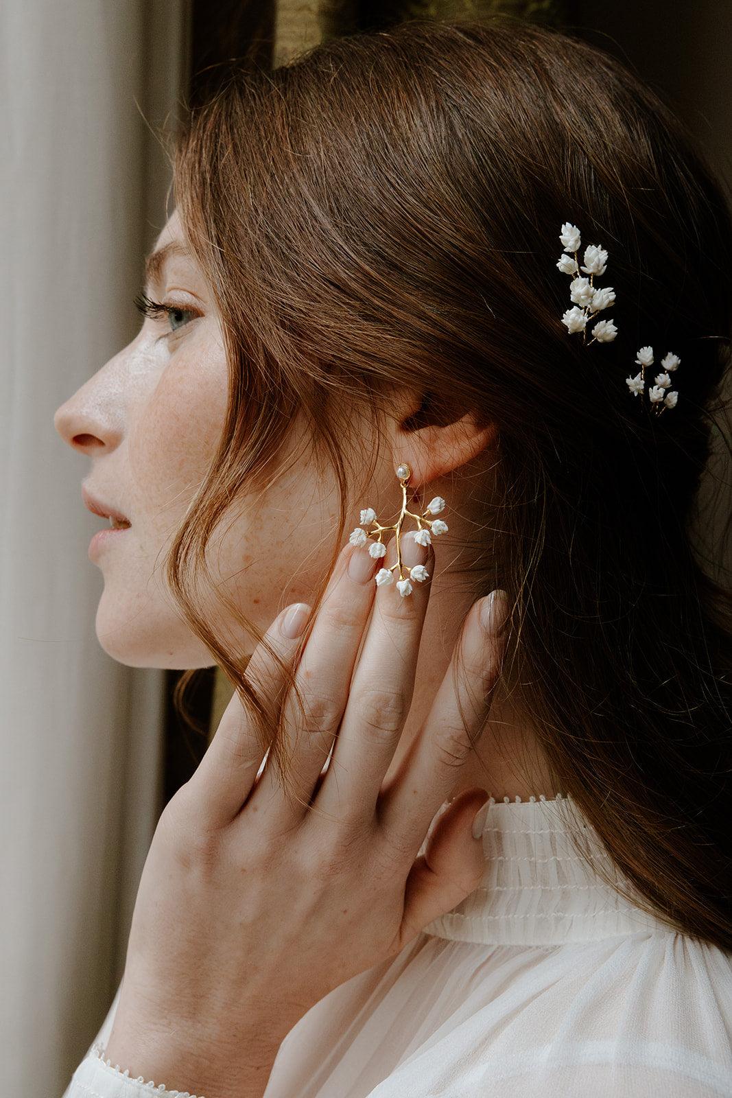 Gypso - Boucles d’oreilles pendantes en céramique