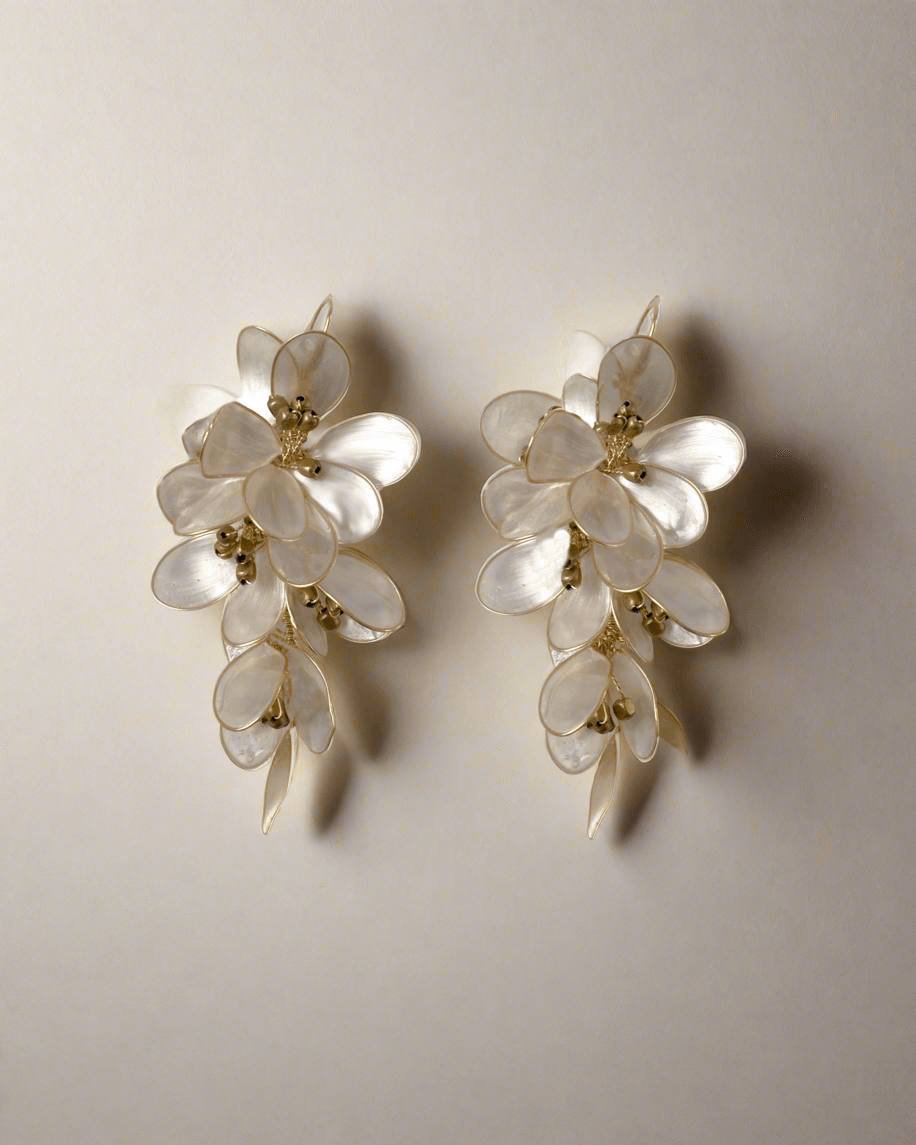 Gaia - Boucles d’oreilles pendantes en rèsine