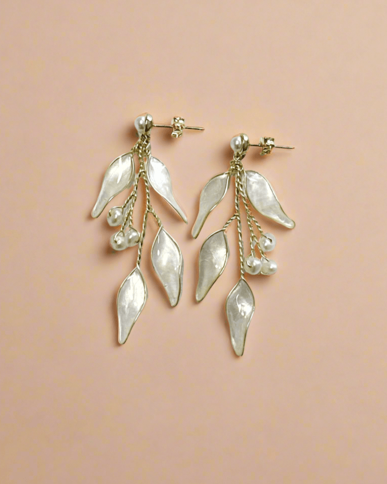 Branch - Boucles d’oreilles pendantes en résine