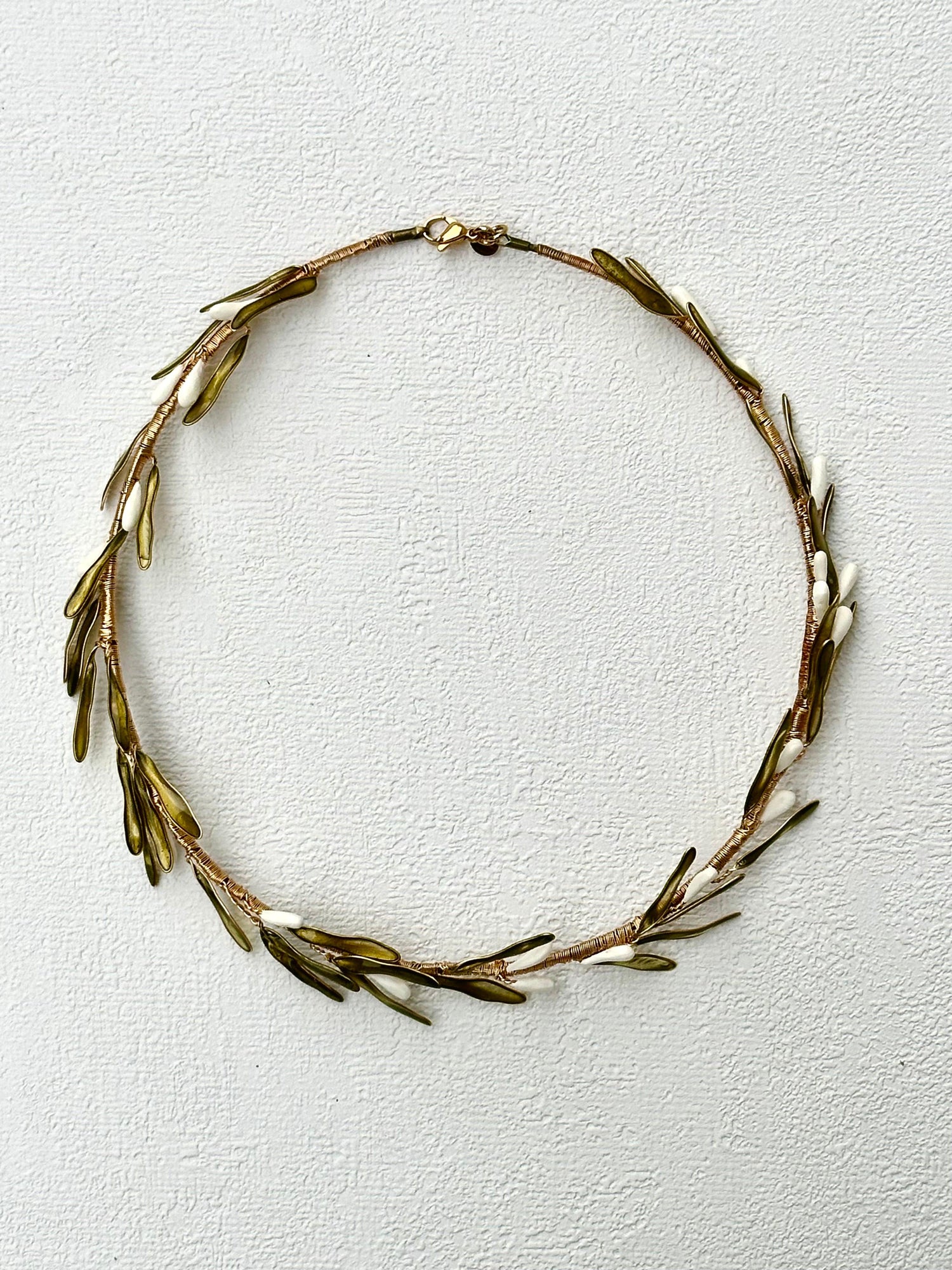 Rosemary Resin and Ceramic Necklace