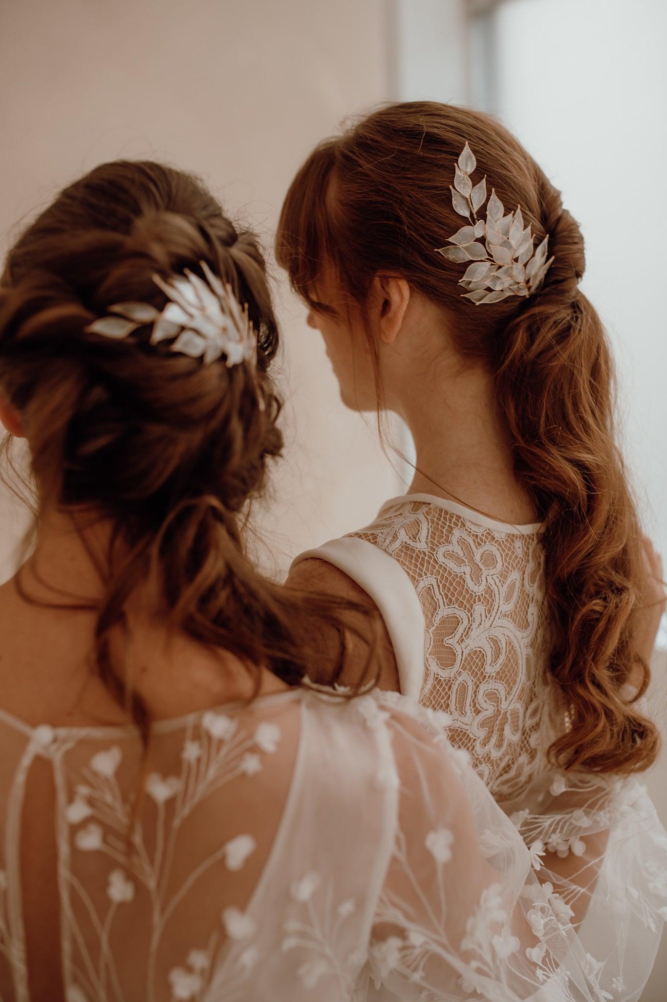 Feather Hair Vine - Two Sides