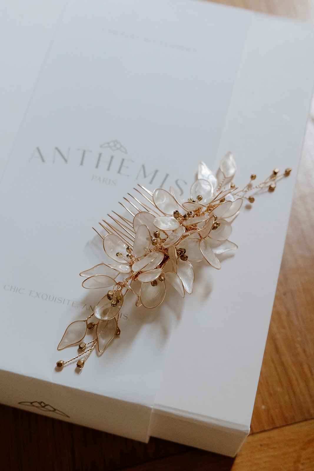 Gaia Peigne mariage floral