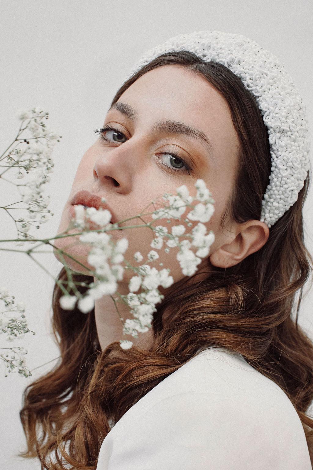 Ladybird – Embroidered and Beaded Floral Headband