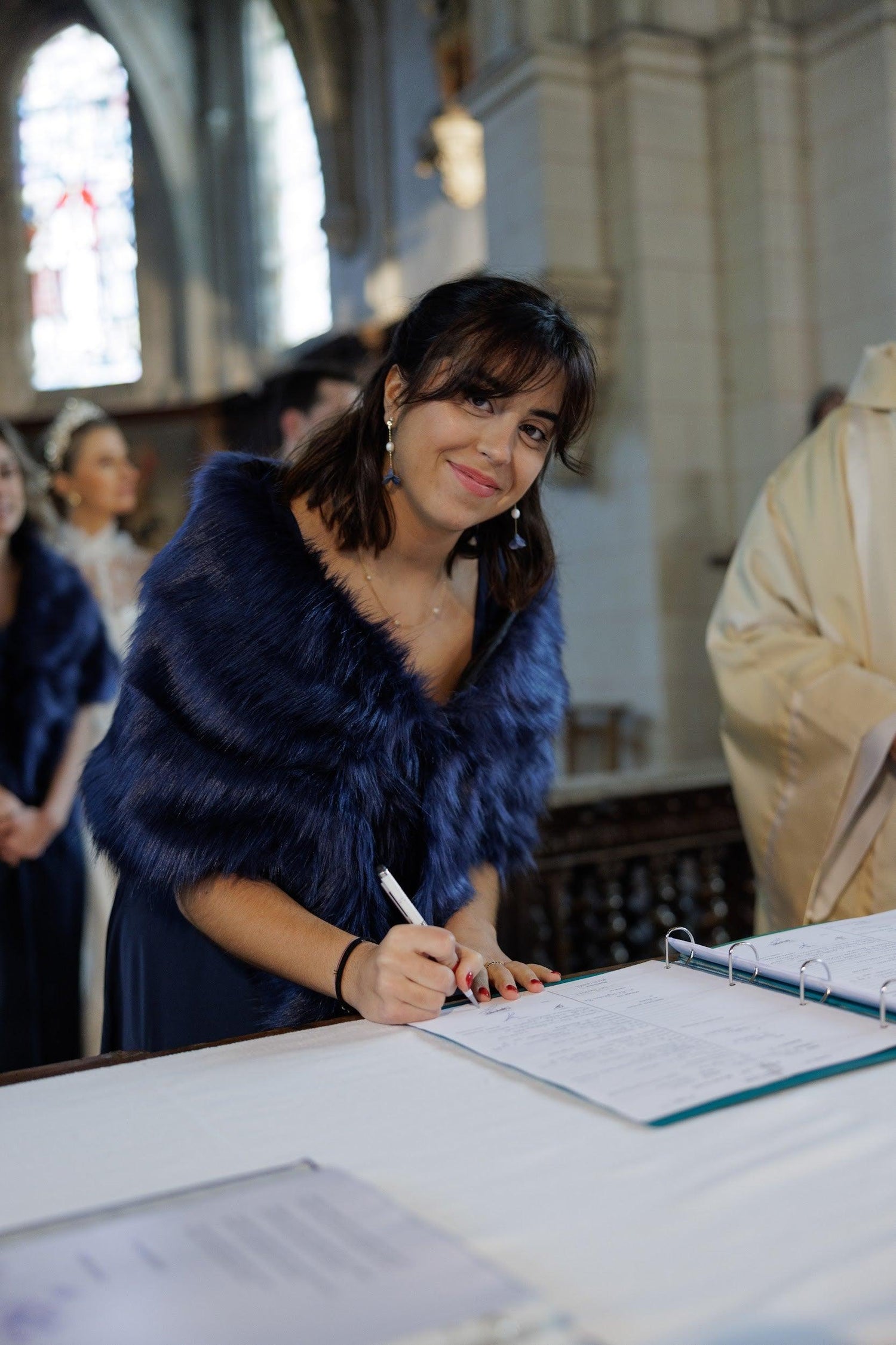 Pearl Petal - Natural Pearl & Ceramic Dangle Earrings
