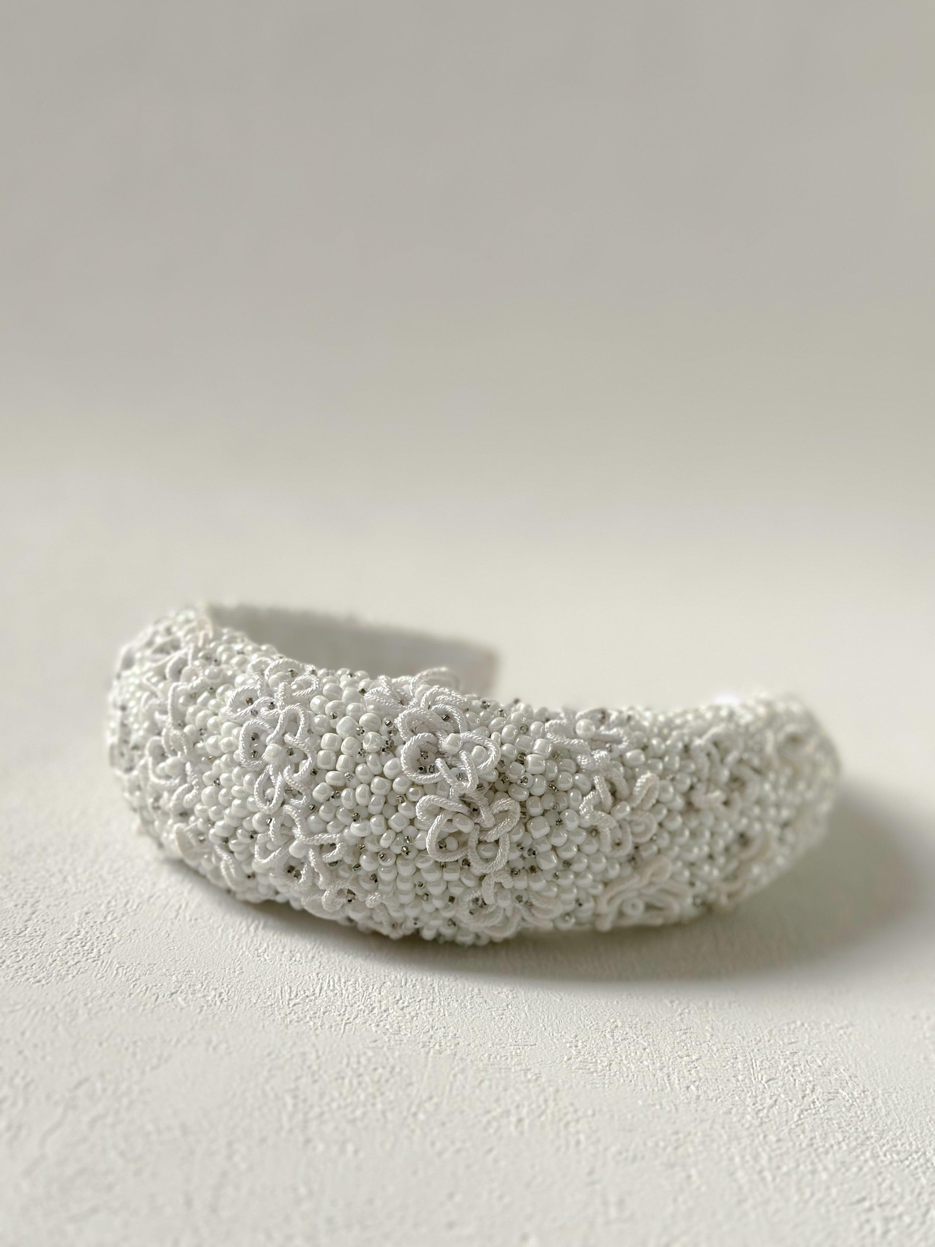 Ladybird – Embroidered and Beaded Floral Headband