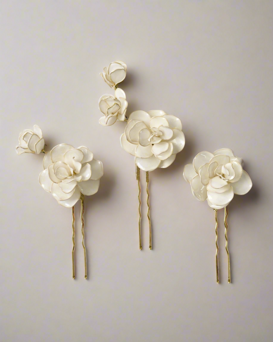 Flora Hair Clips - Set of 3