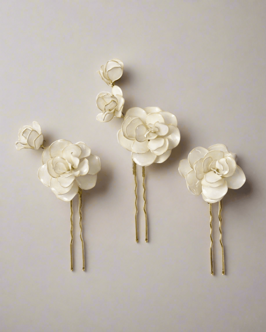 Pics à Cheveux Flora (Lot de 3)