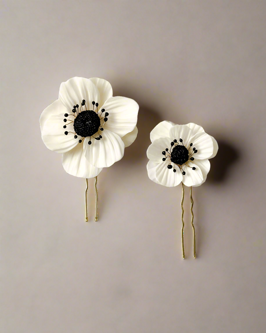 Anemone Hair Sticks - Set of 2