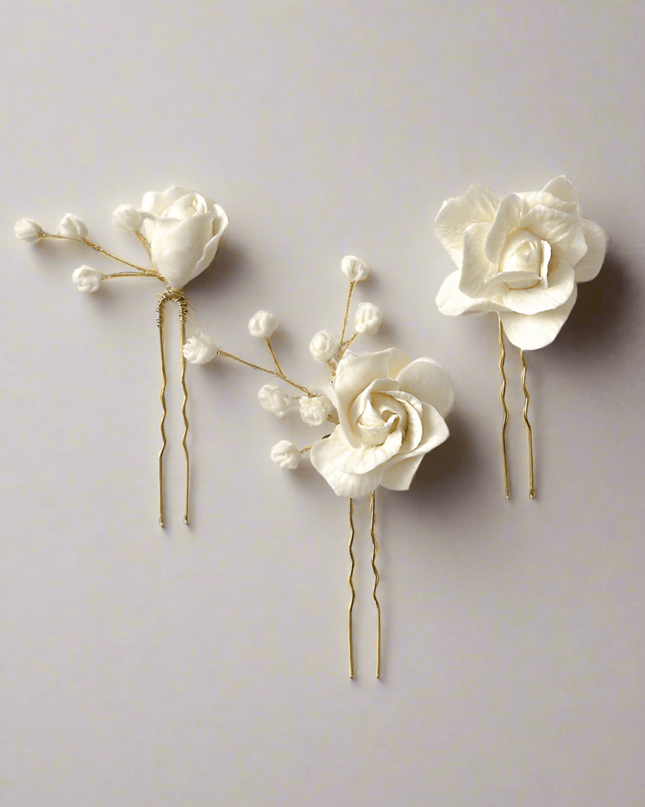 Pics à Cheveux Rose (Lot de 3)