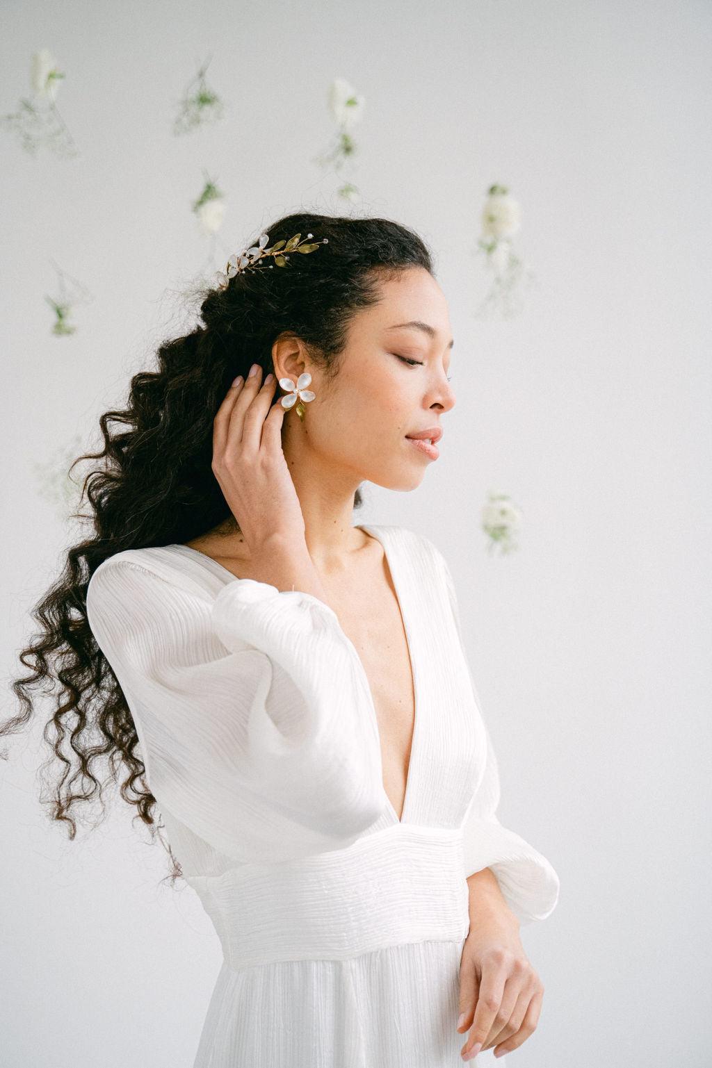 Gaia - Resin stud earrings