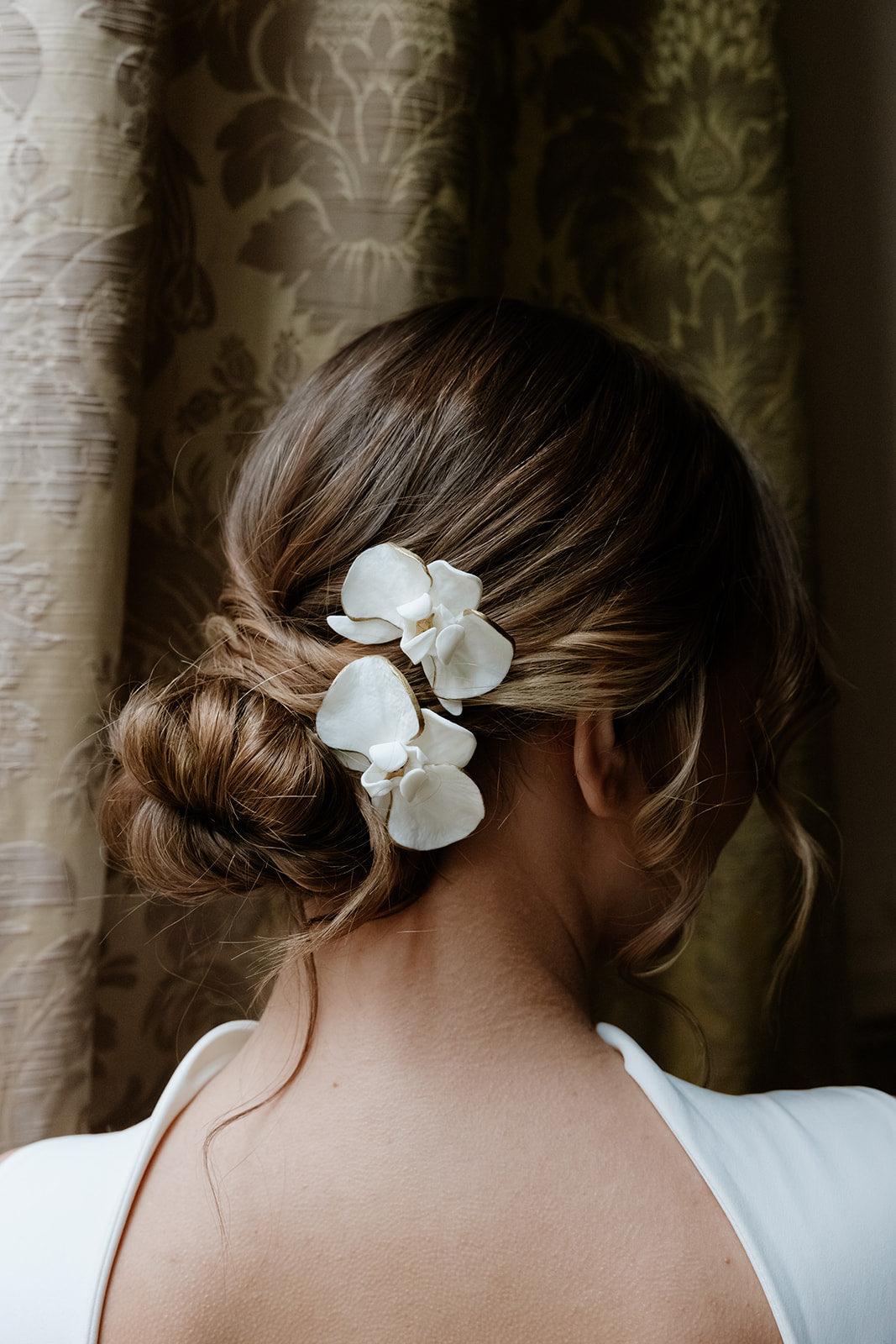 Orchid Hair Clips - Set of 2