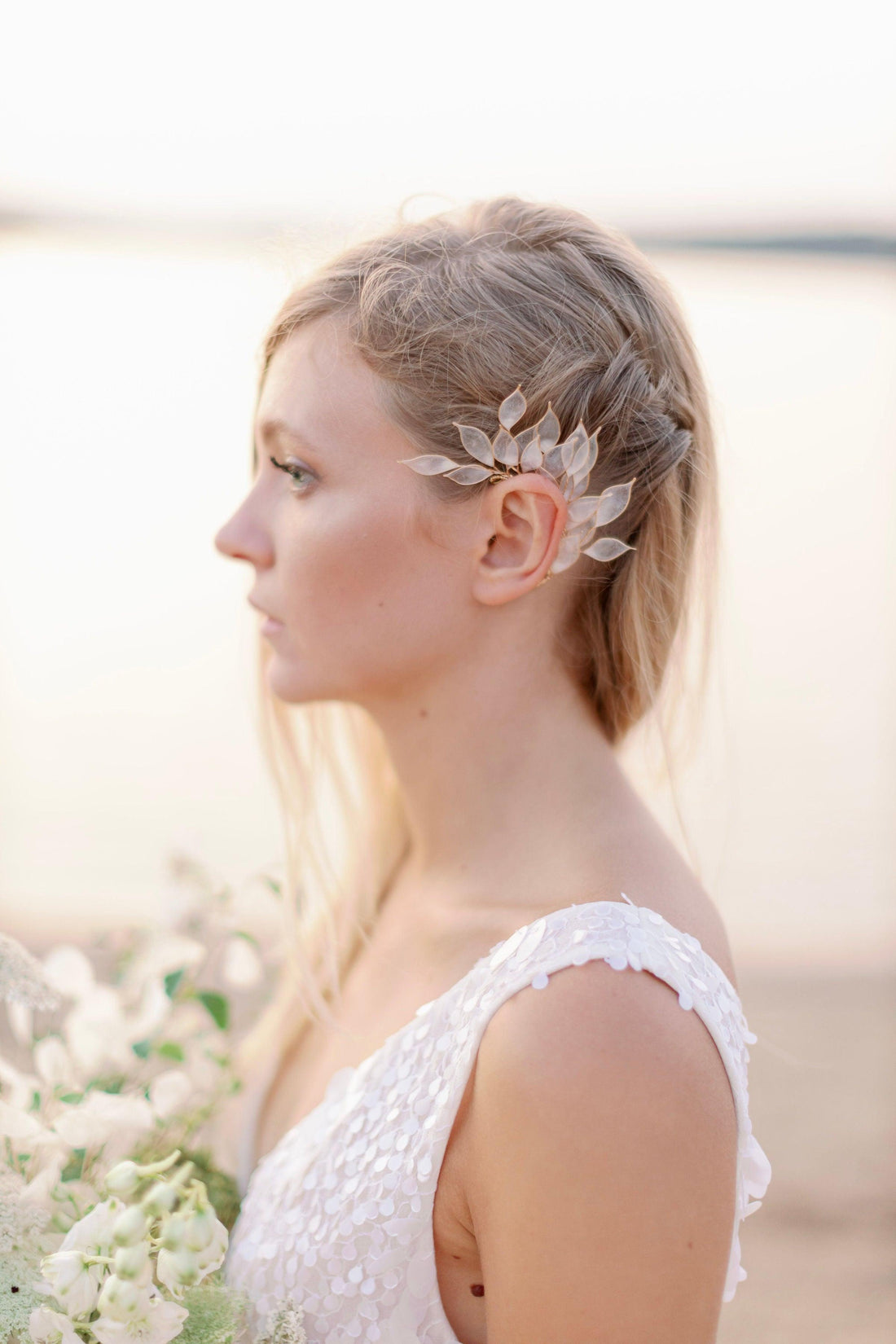 Resin Feather Ear Wrap