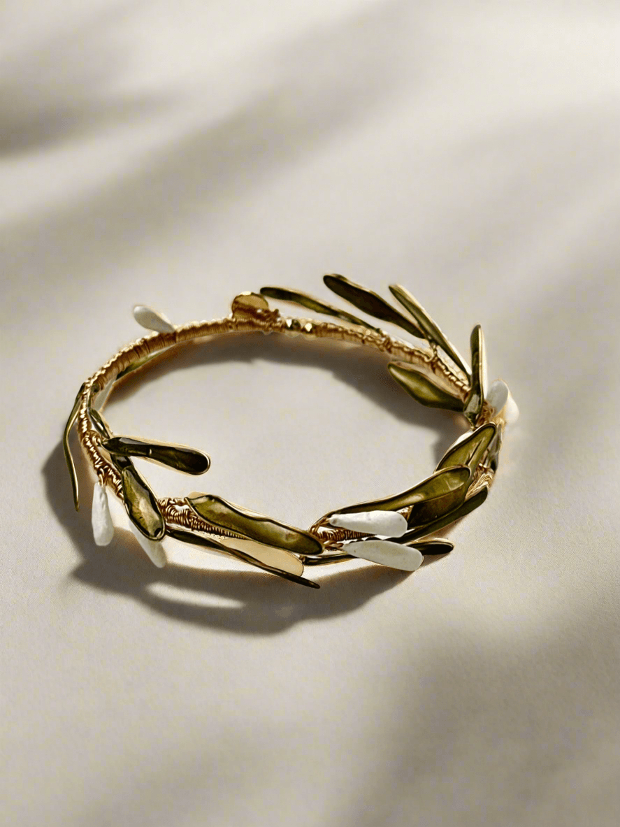 Rosemary Bracelet in resin and ceramic