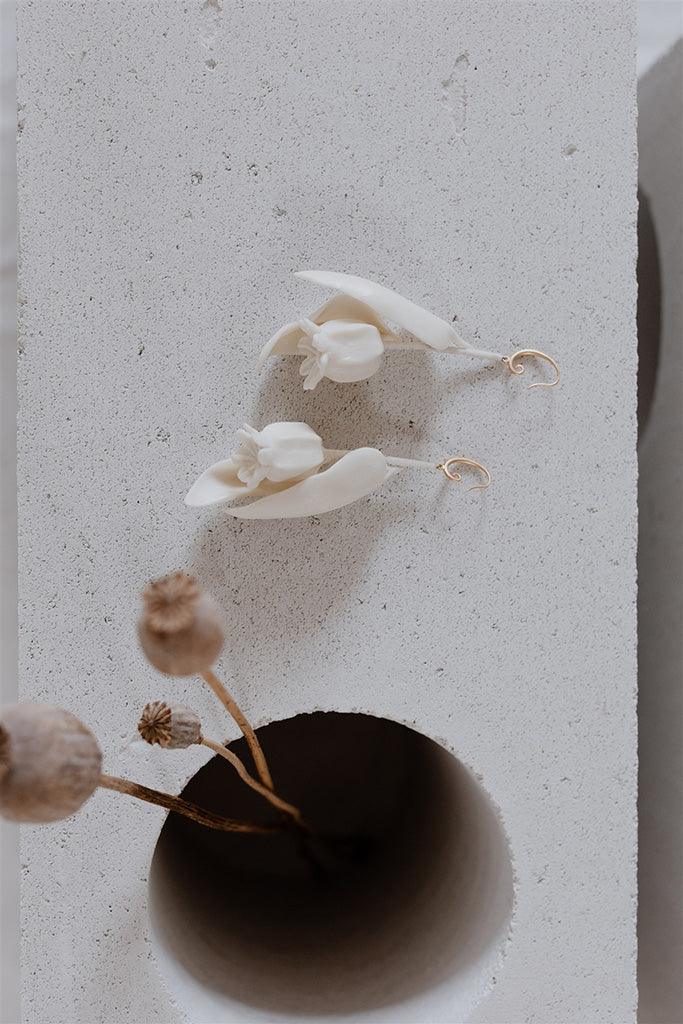 Love Capsules - Ceramic Dangle Earrings