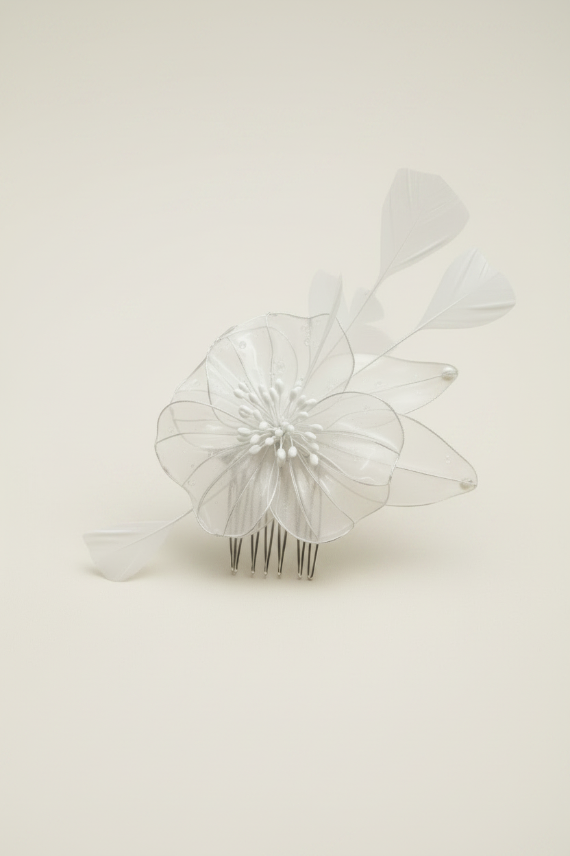 Peigne Cristal - Blanc