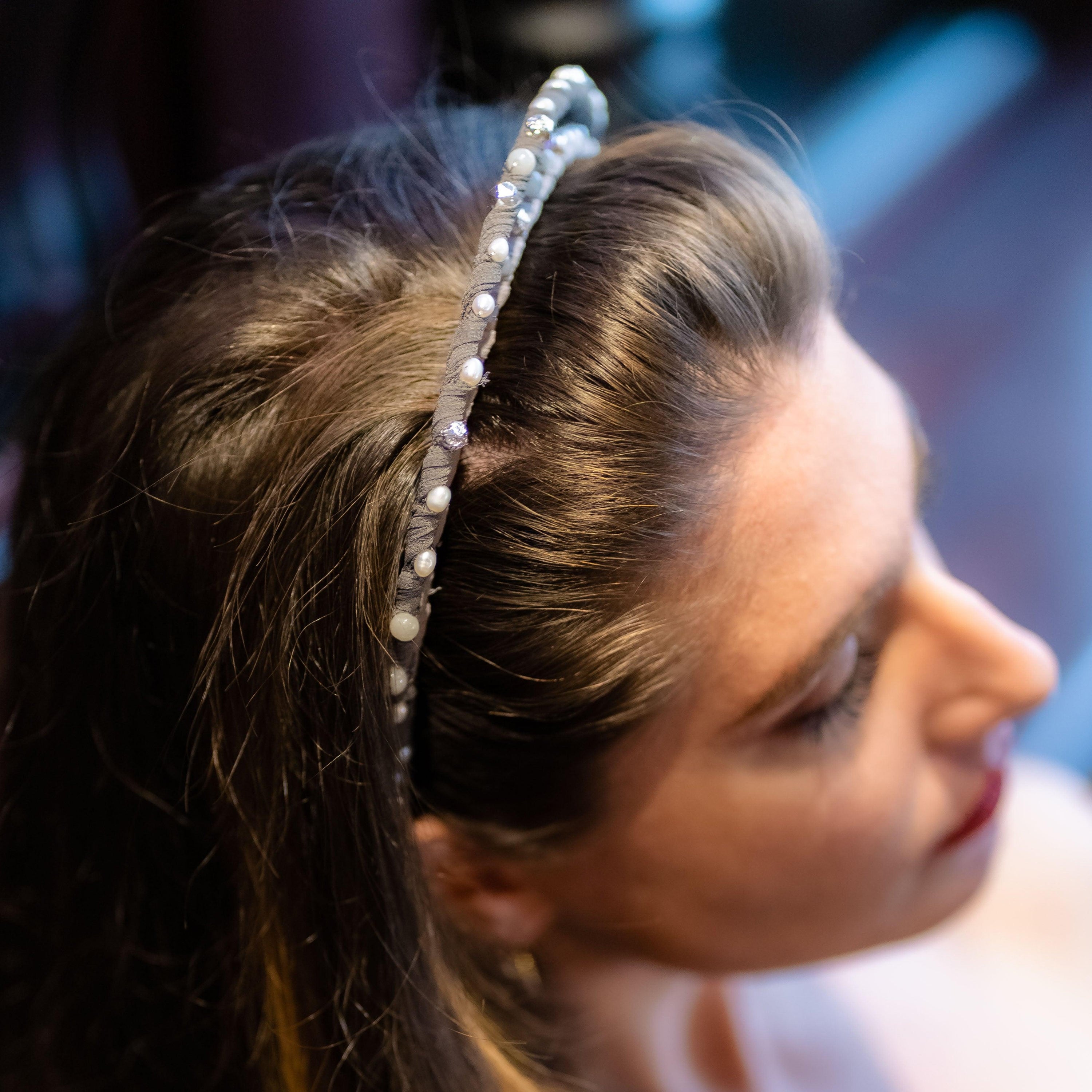 Double Layered Beady Headband