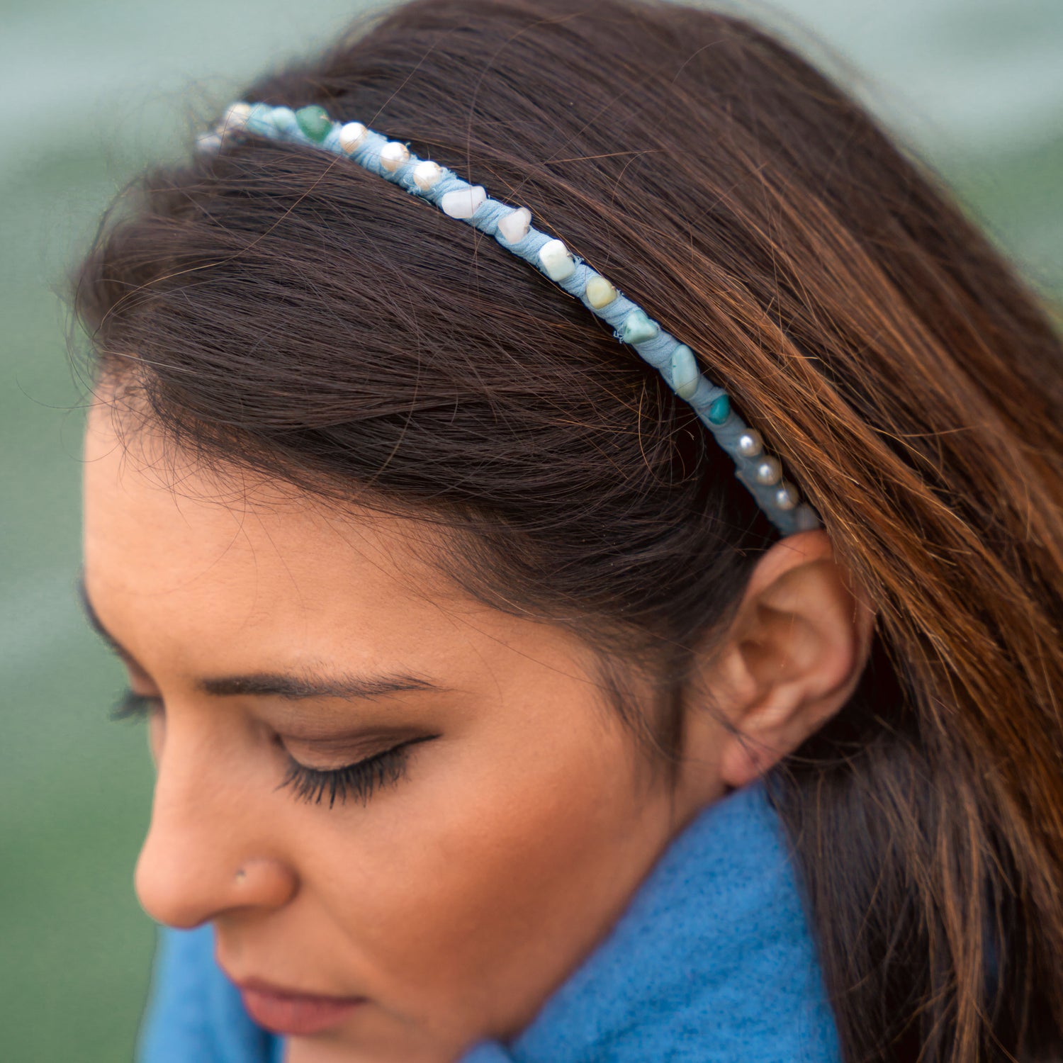 Chiffon Beaded Headband